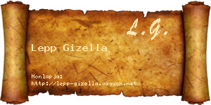 Lepp Gizella névjegykártya